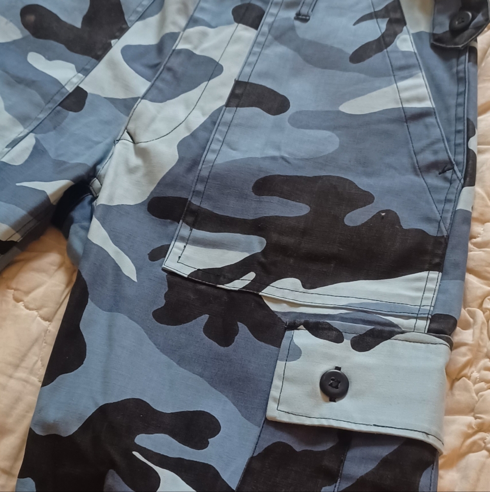 Blue Camouflage Pants